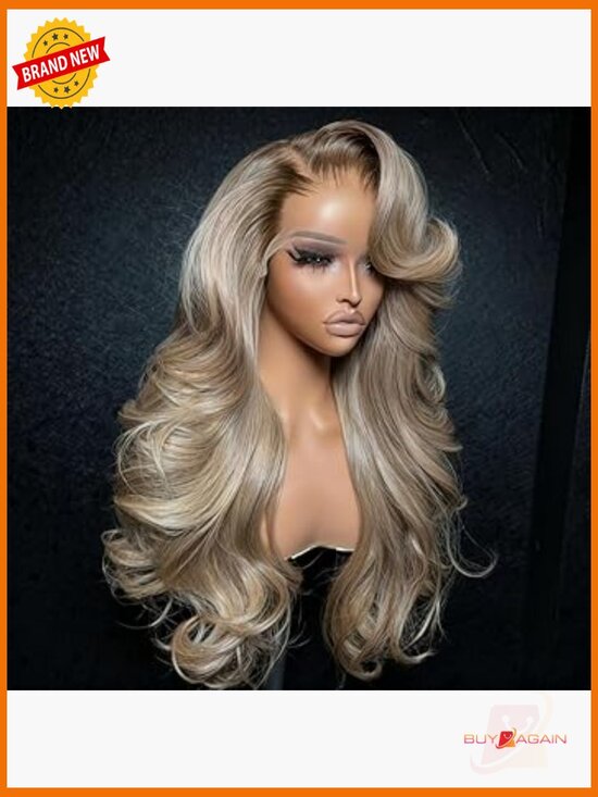 30 Inch Body Wave Lace Front Wig Human Hair Pre Plucked 200 Density Glueless
